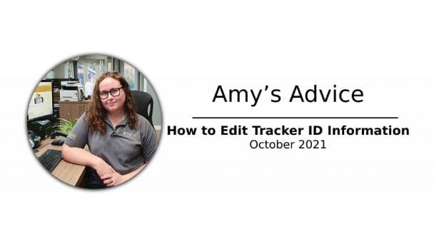 Amy's Advice How to edit Tracker ID
